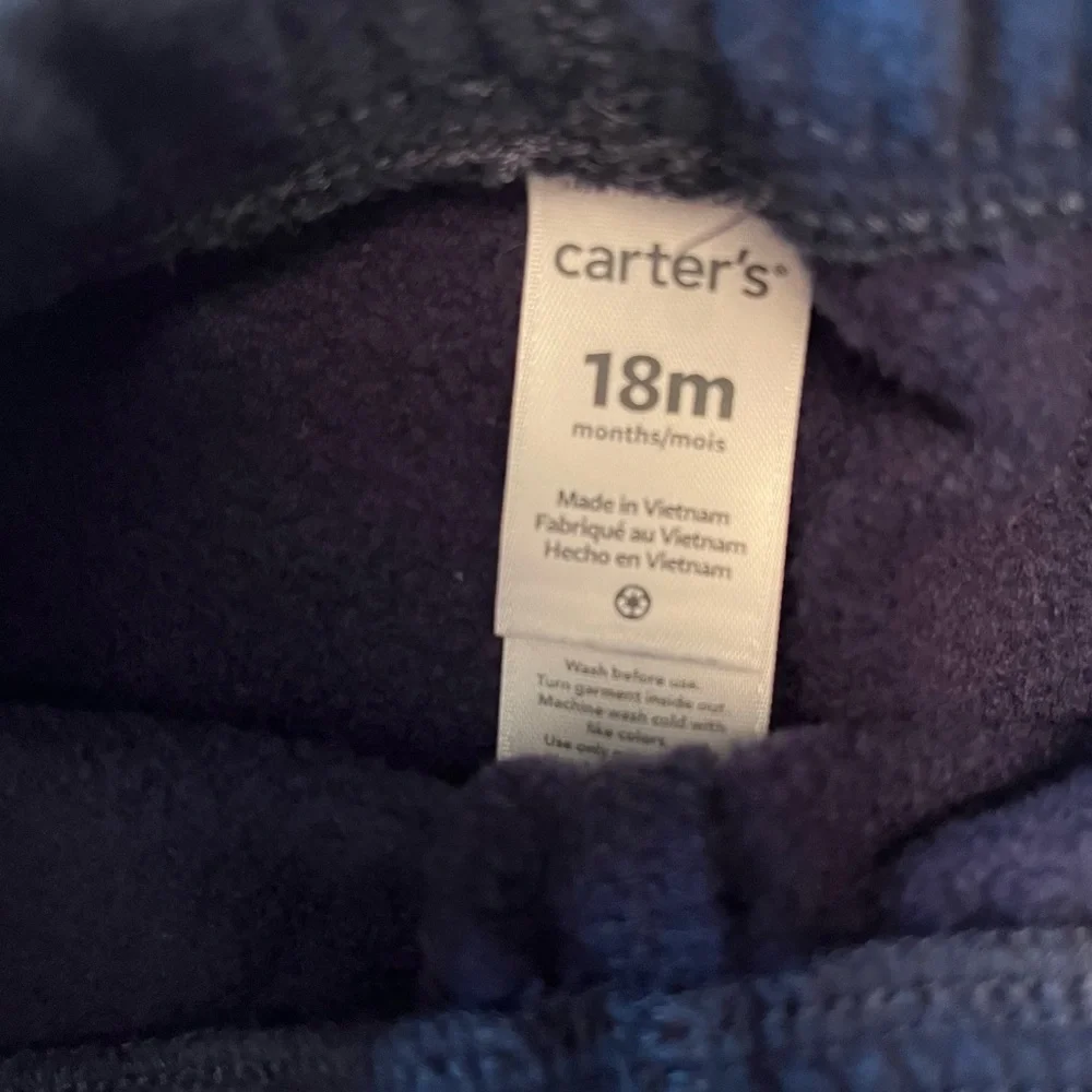 Carters Boys 2 Piece Construction Trucks Sweatshirt & Fleece Joggers Set 18M